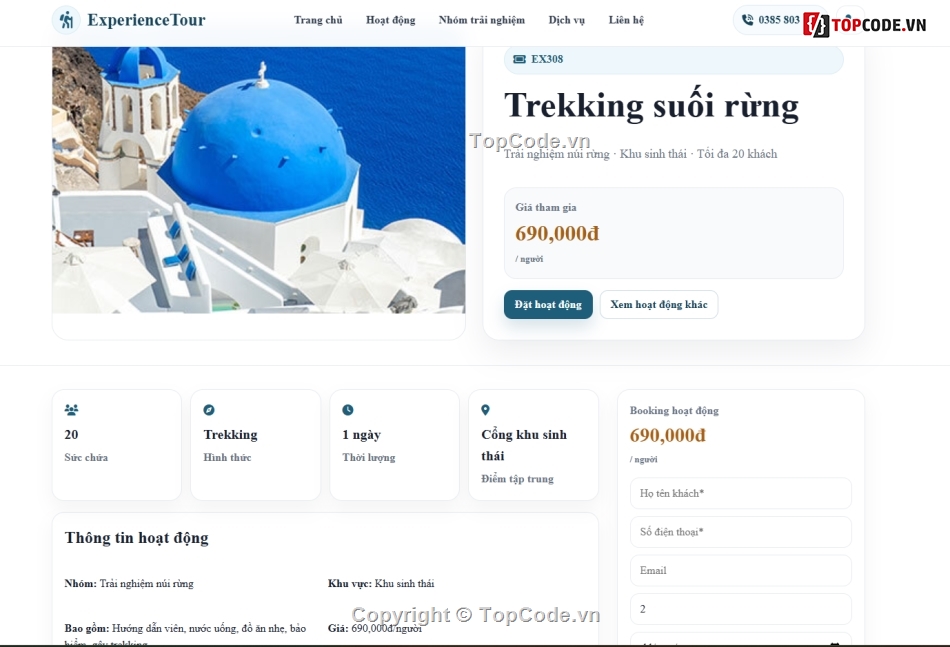 web quản lý,tour,website,book